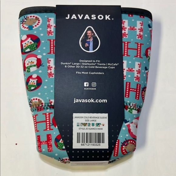 Java Sok Santa Print Insulating Sleeve - Picture 2 of 4